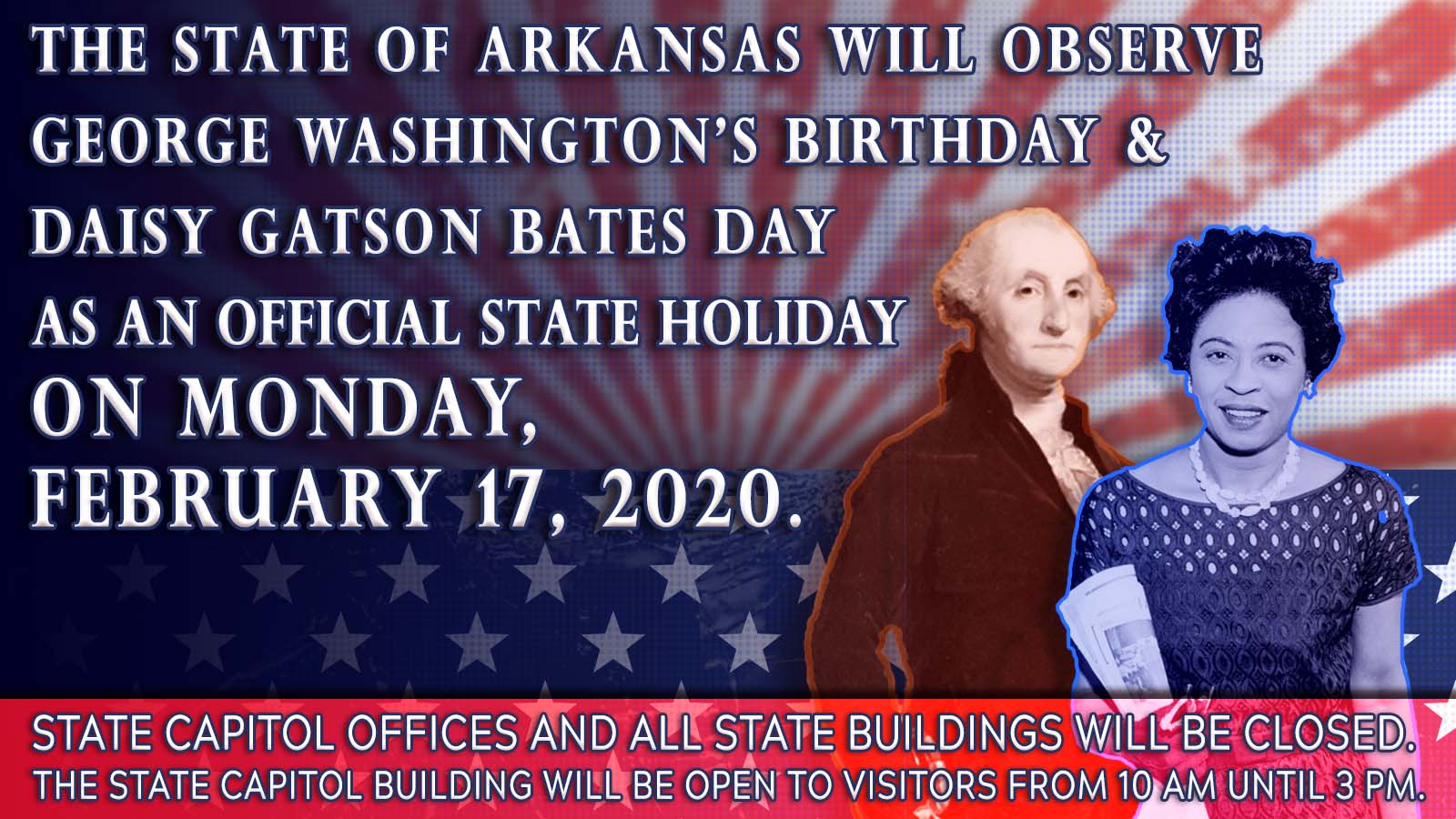 Official State Holiday Bulletin: George Washington's Birthday & Daisy